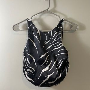 NWT Zara Black and White Sleeveless Blouse